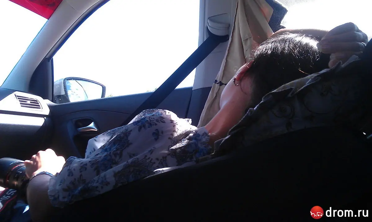 Уснул в машине