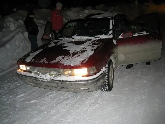 Русская пара трахается зимой в автомобиле