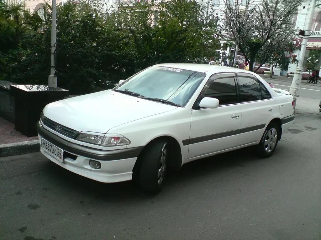 Toyota Carina 1996, Всем доброго времени суток, Красноярский край,  бензиновый, цвет кузова Белый, комплектация SI, двигатель 7A-FE 115л.с.,  акпп, AT211