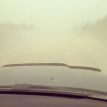 Гравийные дороги в якутии длиной 2500 км. Пыль столбом. 